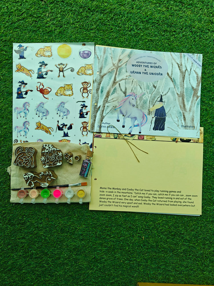 Illustrate your story - Wooby the wizard & Urman the unicorn