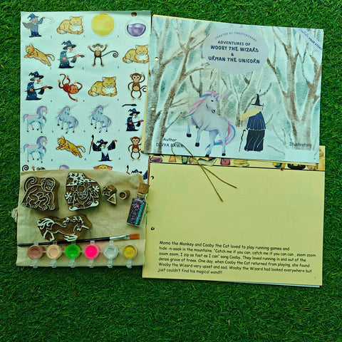 Illustrate your story - Wooby the wizard & Urman the unicorn